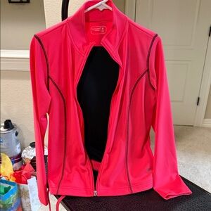 Be Inspired Bright Pink Jacket with Black Accents
